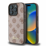 Guess Peony Script MagSafe iPhone 16 Pro Hülle - Braun