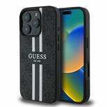 Guess 4G Printed Stripes MagSafe case for iPhone 16 Pro Max - black