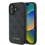 Etui Guess 4G Classic na iPhone 16 Plus - czarne