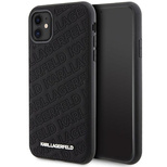 Karl Lagerfeld Quilted K Pattern Hülle für iPhone 11 / Xr – Schwarz