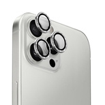 Uniq Optix Kameralinsenglas für iPhone 16 Pro / 16 Pro Max – Silber