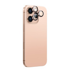 AmazingThing AR Aluminium 3-Linsen-Glas mit Kameralinsenrahmen für iPhone 16 Pro / 16 Pro Max - Roségold