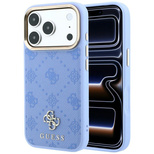 Guess Peony 4G Small Logo MagSafe Case for iPhone 18 Pro / 17 Pro - Light Blue