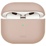 Uniq Lino Silikonhülle für AirPods 4 – Rosa