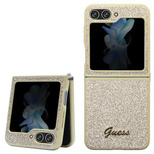 Guess Glitter Script case for Samsung Galaxy Z Flip 5 - gold