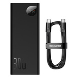 Baseus Adaman power bank 20000mAh 30W black + USB Type C cable (PPAD030001)