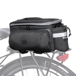 Wozinsky Fahrradträgertasche mit Schultergurt 6l schwarz (WBB3BK)