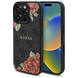 Guess GUHMP16LP4ROPEMCK iPhone 16 Pro 6.3&quot; black/black hardcase 4G Flowers Print MagSafe