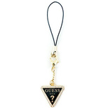 Guess Case-Anhänger GUCPMTDCK Phone Strap Triangle Diamond Charm mit Strasssteinen