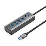 Orico PDD4U-U3 Hub 4x USB-A 3.0 - Gray