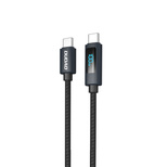 Dudao L7C USB-C - USB-C 100W Kabel mit LED-Anzeige 1m - Schwarz