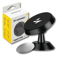 Wozinsky magnetyczny uchwyt samochodowy na deskę rozdzielczą 360 samoprzylepny czarny (WMH-05)