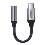 Ugreen przejściówka do słuchawek z 3,5 mm mini jack na USB Typ C 10 cm szary (30632)