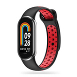 Pasek Tech-Protect SoftBand na Xiaomi Smart Band 8 / 8 NFC - czarno-czerwony