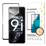 Wozinsky Tempered Glass Full Glue Super Robust Panzerglas Vollbild Hartglas mit Rahmen Case Friendly für Oppo A76 / Oppo A36 / Realme 9i schwarz