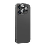 Szkło hartowane AMAZINGTHING Aviation-Grade Alloy Lens na wyspę aparatu do iPhone 16 Pro / 16 Pro Max - czarne