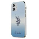 US Polo Assn. Gradient Pattern Collection iPhone 12 mini Case - Blue