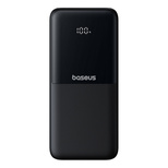 Baseus Lipow 10000mAh 22.5W Powerbank with Dual Built-in Cable with Display (with additional black Baseus Simple USB-A - USB-C 3A 0.2m cable) - Black
