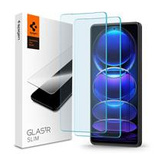 GEHÄRTETES GLAS Spigen GLAS.TR SLIM 2ER-PACK XIAOMI REDMI NOTE 12 PRO 5G / 12 PRO+ PLUS 5G / POCO X5 PRO 5G KLAR