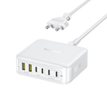Stacja ładująca Baseus EnerFill FH21 120W 4xUSB-C + 2xUSB-A - biała