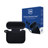 3mk Silikon-AirPods-Hülle für Apple AirPods 3. Gen. - Schwarz