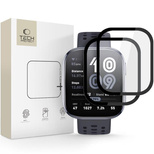 Szkło hybrydowe Tech-Protect Glass Flex+ 2-pack na Amazfit Bip 6 - czarne