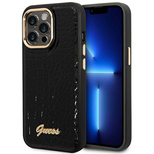 Guess Croco Collection iPhone 14 Pro 6.1&quot; Hülle - Schwarz