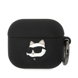 Karl Lagerfeld KLA3RUNCHK AirPods 3 cover black/black Silicone Choupette Head 3D