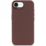 Decoded Silikon Backcover Case mit MagSafe für iPhone 16e - Braun