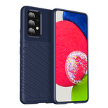 Thunder Case Flexibel Robuste Panzer Handyhülle TPU Schutzhülle für Samsung Galaxy A53 5G blau