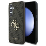 Guess GUHCS24FE4GMGBR S24 FE S721 braun/braunes Hardcase 4G Big Metal Logo