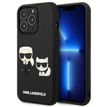 Karl Lagerfeld KLHCP13L3DRKCK iPhone 13 Pro / 13 6.1&quot; black/black hardcase Karl&amp;Choupette Ikonik 3D