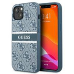 Etui Guess 4G Stripe na iPhone 13 mini - niebieskie