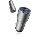 Dudao USB / USB Autoladegerät Typ C Power Delivery Schnellladung 22,5 W Grau (R4PQ)