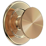 Popsockets – Runder, radialer, goldener MagSafe-Halter und Telefonständer aus Aluminium