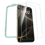Ugreen SP629 Panzerglas mit Montagerahmen für iPhone 16 Pro (2 Stk.)