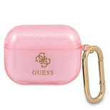 Guess, GUAPUCG4GP AirPods Pro Cover Pink/Pink Glitter Collection