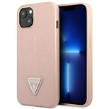 Guess GUHCP14SPSATLP iPhone 14 6.1 &quot;pink / pink hardcase SaffianoTriangle Logo