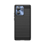 Etui silikonowe Carbon Case do Motorola Edge 40 - czarne