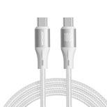 Joyroom Light-Speed ​​Series S-A25 USB-C / USB-C cable 100W 1.2m - white