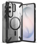 Ringke Fusion X Magnetische MagSafe-Hülle für Samsung Galaxy S26 Ultra – Transparent Schwarz