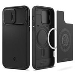 Spigen Optik Armor Mag Hülle mit MagSafe für iPhone 14 Pro – Schwarz