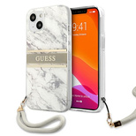Etui Guess Marble Strap Collection na iPhone 13 mini 5,4" - szare