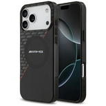 AMG Double Layer Transparent Rhombs MagSafe Case für iPhone 17 Pro Max - Schwarz und Rot