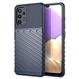 Thunder Case Flexibel Robuste Panzer Handyhülle TPU Schutzhülle für Samsung Galaxy A32 5G blau