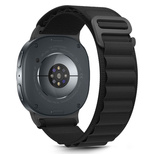 Tech-Protect Nylon Stripe Strap for Samsung Galaxy Watch 40/44/46 mm - Black