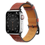 Armband Leder Lederarmband Apple Watch SE, 9, 8, 7, 6, 5, 4, 3, 2, 1 (41, 40, 38 mm) Bandarmband rot