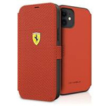 Etui Ferrari Off Track Perforated na iPhone 12 mini - czerwone