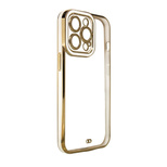 Fashion Case Cover für Xiaomi Redmi Note 11 Pro Gold Frame Gel Cover Weiß