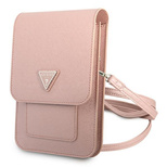 Guess Handbag GUWBSATMPI pink / pink Saffiano Triangle